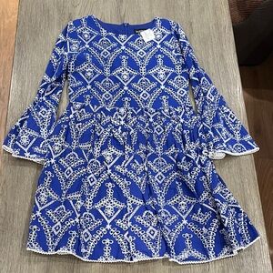 Bardot a Junior Blue and White Dress